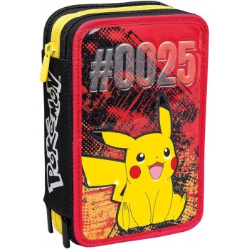 Astuccio  3  Zip  Pokemon...