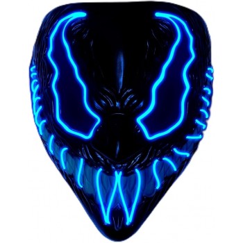 Maschera  Mostro  Led Blu...