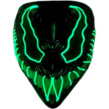 Maschera  Mostro  Led Verde...