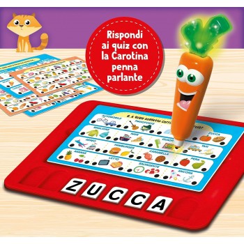 CAROTINA PENNA PARLANTE GIOCHI EDUCATIVI IDEA REGALO BAMBINI 3/6 ANNI