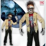 Abito Scheletro Zombie 4/5 anni - 116 cm - Widmann