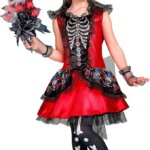Abito Mujer Dia de los Muertos 5/7 anni - 128 cm - Widmann