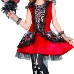 Abito Mujer Dia de los Muertos 5/7 anni - 128 cm - Widmann