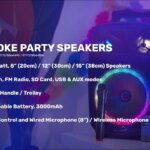 Karaoke Party Speaker Trolley c telecomando - ITN La Giraffa