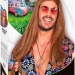 Parrucca Groovy in scatola - Widmann
