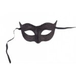 Maschera con Glitter Neri - Carnival Toys