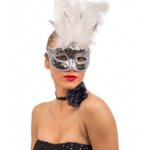Maschera Argento con Paillettes - Carnival Toys