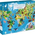 Puzzle Educativo Animali in Estinzione - Janod