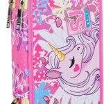 Astuccio 3 Zip SJ Gang Unicorn Led Girl - Seven