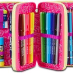 Astuccio 3 Zip SJ Gang Unicorn Led Girl - Seven