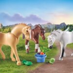 71356 Set 3 Cavalli con Selle - Playmobil