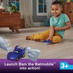 Batmobile Lancia e Colpisci Batwheels - Fisher Price