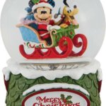 Sfera con Topolino e Pluto in Slitta - Disney Traditions