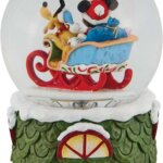 Sfera con Topolino e Pluto in Slitta - Disney Traditions
