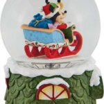 Sfera con Topolino e Pluto in Slitta - Disney Traditions