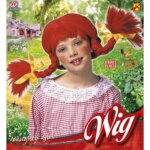 Parrucca Pippi con Trecce Modellabili - Widmann
