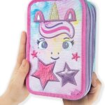 Astuccio 3 Zip Unicorn Mofumofu - Panini