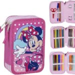 Astuccio 3 Zip Minnie - Cerdà