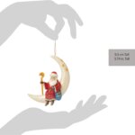 Appendino Babbo Natale sulla luna - Jim Shore