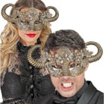 Maschera Teatrale Montone Oro - Widmann