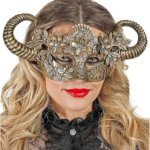 Maschera Teatrale Montone Oro - Widmann