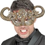 Maschera Teatrale Montone Oro - Widmann