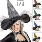 Cappello Strega Luminoso a Fibre Ottiche - Widmann