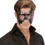 Maschera Pipistrello con Occhi Sanguinanti - Widmann