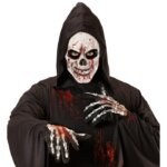 Maschera Teschio Insanguinato Mezzo Viso - Widmann