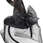Mini Cappello Strega con Piuma e Velo - Widmann