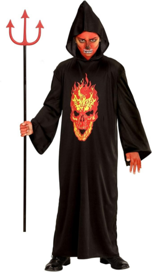 Tunica Skeleton Devil 128 cm 5/7 anni - Widmann