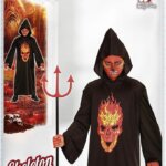 Tunica Skeleton Devil 128 cm 5/7 anni - Widmann