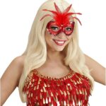 Maschera Baronessa Rossa Metallizzata - Widmann