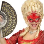 Maschera Baronessa Rossa Metallizzata - Widmann