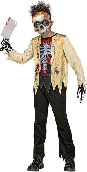 Abito Scheletro Zombie 158 cm 11/13 anni - Widmann