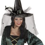 Cappello Strega con Tulle e Fiori - Widmann