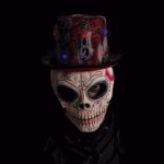 Cappello con Rose e Maschera Teschio - Rubie s