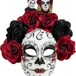 Maschera Dia De Los Muertos con Rose - Widmann
