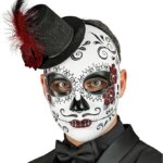Maschera Dia De Los Muertos con Cappello - Widmann