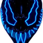 Maschera Mostro Led Blu - Widmann