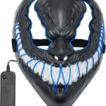 Maschera Mostro Led Blu - Widmann