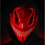 Maschera Mostro Led Rosso - Widmann