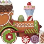 Trenino Pan di Zenzero con Babbo Natale - Jim Shore
