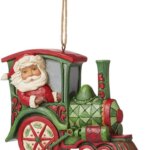 Babbo Natale su Treno Appendino Natalizio - Jim Shore