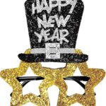 Occhiali happy New Year Oro - Widmann