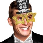 Occhiali happy New Year Oro - Widmann