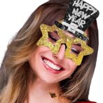 Occhiali happy New Year Oro - Widmann