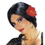 Parrucca Carmen con Fiore - Widmann
