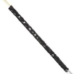 Bocchino Paillettes Nero 30 cm. - Widmann
