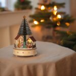 Albero di natale Legno con Luci - Goliath